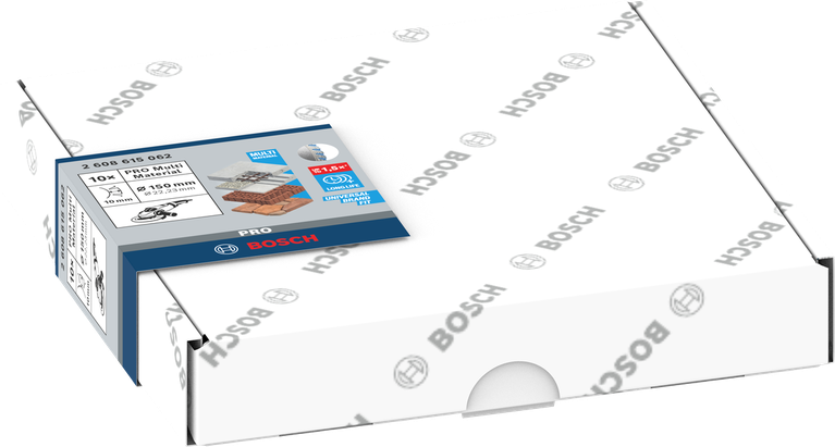 Bosch PRO 멀티 머티리얼 다이아몬드 절단 디스크 150×22.23 mm 10개.