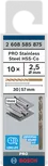 Bosch PRO 스테인리스 스틸 HSS-Co 2.5mm 드릴 비트 세트.