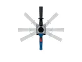 조절 가능한 손잡이가 달린 Bosch GRW 18V-120 교반 장치.