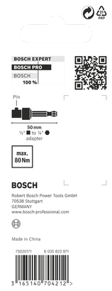 Bosch 1/2″ PRO 소켓 어댑터 50mm