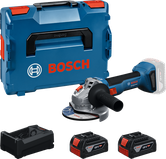 Bosch GWS 18V-8 각도 그라인더 세트(배터리 2개 포함).