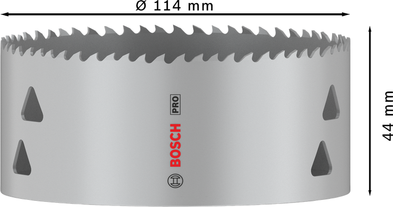 Bosch PRO 다중 소재 홀 톱 114mm 나사산.