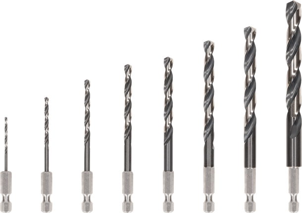 Bosch PRO 메탈 HSS-G 임팩트 트위스트 드릴 비트 세트, 8개.