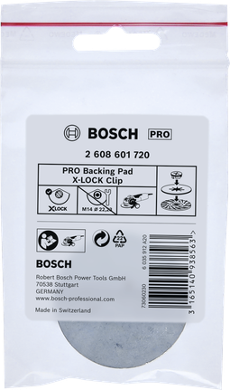PRO 백킹패드 클립, X-Lock Bosch PRO 백킹 패드 X-Lock 클립.