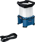 전원 코드가 포함된 Bosch GLA 18VH-7500 현장 작업 조명.