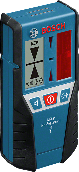 정밀한 레벨 감지를 위한 Bosch LR 2 레이저 수신기.
