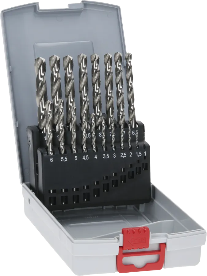 Bosch PRO 메탈 HSS-G 트위스트 드릴 비트 세트, 19개.