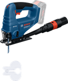 먼지 추출 기능이 있는 Bosch GST 18V-95 B 무선 톱.