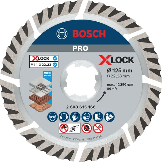 Bosch PRO 다중 소재 다이아몬드 디스크 X-Lock 125mm.