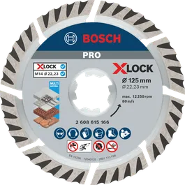 Bosch PRO 다중 소재 다이아몬드 디스크 X-Lock 125mm.