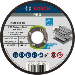 Bosch PRO 스테인리스 스틸 및 금속 절단 디스크 105mm.