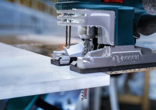 PRO Plastics PMMA clean T102BF 직쏘날, 92mm, 5개 작업장에서 퍼즐이 화이트보드를 자릅니다.