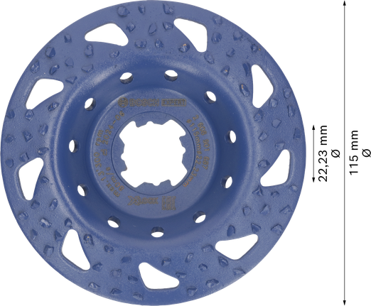 Bosch EXPERT 멀티 소재 거친 경사 연삭 헤드 115mm.