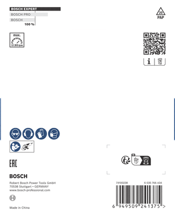 Bosch EXPERT 다중 소재 초경 연삭 헤드 115mm.