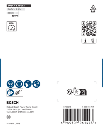 Bosch EXPERT 멀티 소재 카바이드 연삭 헤드 100mm 16mm.