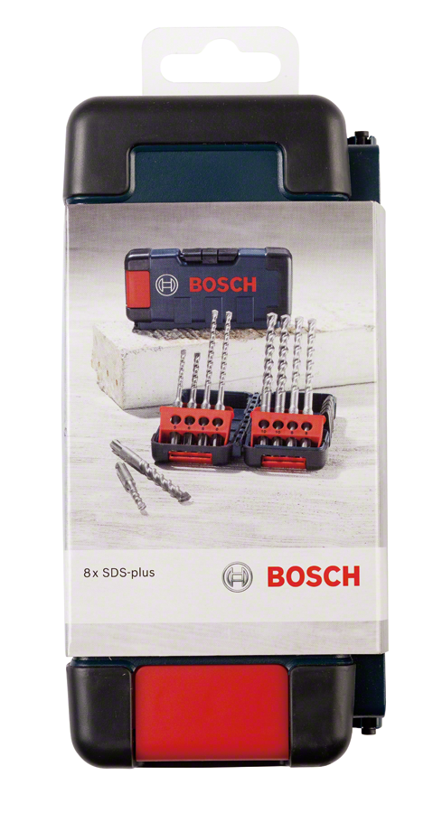 Bosch 8개입 SDS-plus 드릴 비트 세트.