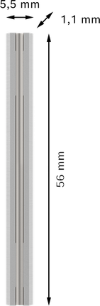 Bosch PRO 플래너 나이프 56 x 5.5 x 1.1 mm.