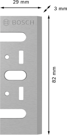 매끄러운 깎기를 위한 Bosch PRO 플래너 나이프 82x29x3mm.