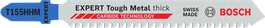 두꺼운 금속에 적합한 Bosch EXPERT Tough Metal T155HHM 톱날.