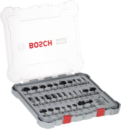 Bosch PRO 라우터 비트 혼합 세트 8mm 섕크 30개.