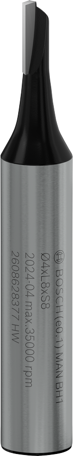 Bosch PRO 라우터 스트레이트 비트, 1플루트 4x8mm.