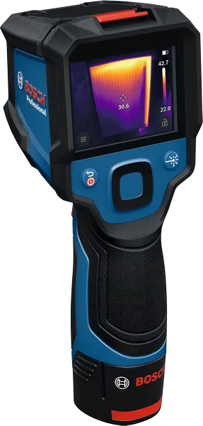 컬러 화면이 장착된 Bosch GTC 12V-450-13 열화상 카메라.