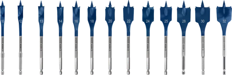 Bosch EXPERT 셀프 컷 스피드 스페이드 드릴 비트 세트, 13개.