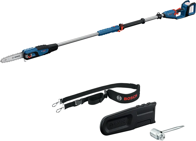 텔레스코픽 핸들과 액세서리가 포함된 Bosch GKE 18V-25 폴톱.