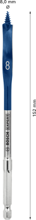 Bosch EXPERT 셀프컷 스피드 스페이드 드릴 비트 8x152mm.