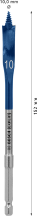 Bosch EXPERT 셀프컷 스피드 스페이드 드릴 비트 10 x 152 mm.