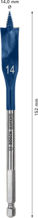 Bosch EXPERT 셀프컷 스피드 스페이드 드릴 비트 14 x 152 mm.