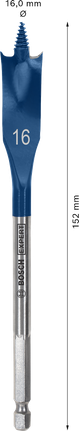 Bosch EXPERT 셀프컷 스피드 스페이드 드릴 비트 16 x 152 mm.