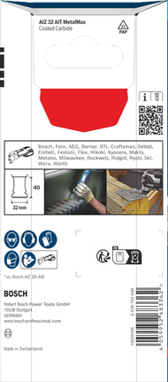 Bosch EXPERT AIZ 32 AIT MetalMax 32×40mm 플런지 컷 블레이드 5개입.