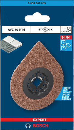 Bosch EXPERT AVZ 70 RT4 그라우팅 플레이트 70mm.