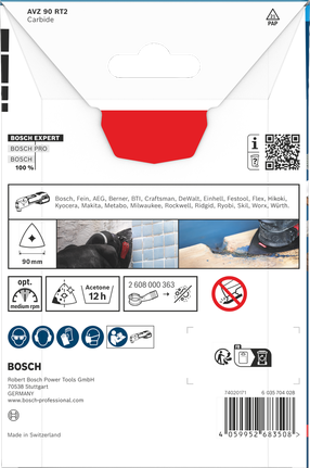 Bosch EXPERT AVZ 90 RT2 90mm 샌딩 플레이트.