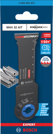 Bosch 엑스퍼트 MAII 32 AIT MetalMax 플런지 컷 블레이드 32×70mm.