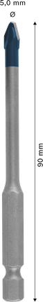Bosch EXPERT HEX-9 하드 세라믹 드릴 비트 5x90mm.