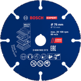 Bosch EXPERT 카바이드 멀티 휠 커팅 디스크 76mm.