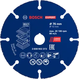 Bosch EXPERT 카바이드 멀티 휠 커팅 디스크 76mm.