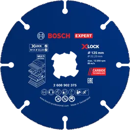 Bosch EXPERT 카바이드 멀티 휠 X-LOCK 절단 디스크 125mm.