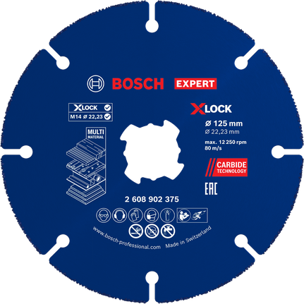 Bosch EXPERT 다중 소재 카바이드 절단 디스크 125mm.