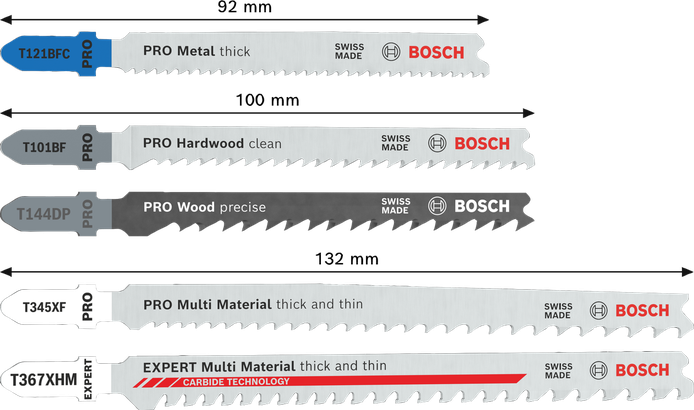 Bosch PRO 목재 및 금속용 올인원 톱날 세트.
