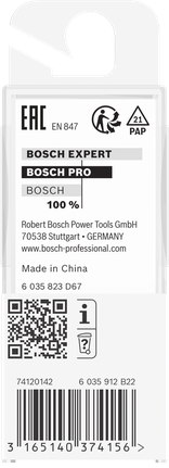 Bosch PRO 라우터 스트레이트 비트 9.5×19.6mm.