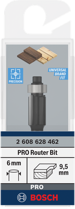 Bosch PRO 라우터 비트 6mm 9.5mm.