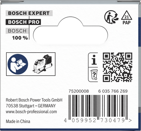 그리스 건용 Bosch PRO 어댑터 500g 나사식 카트리지.