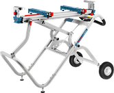 확장 가능한 작업대가 있는 Bosch GTA 2500 W 톱 스탠드.