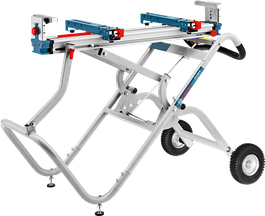 확장 가능한 작업대가 있는 Bosch GTA 2500 W 톱 스탠드.