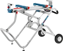 확장 가능한 작업대가 있는 Bosch GTA 2500 W 톱 스탠드.