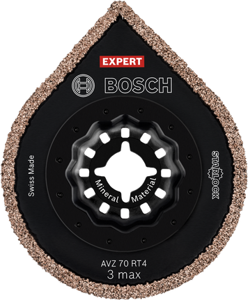 Bosch EXPERT AVZ 70 RT4 그라우팅 플레이트, 카바이드 엣지.