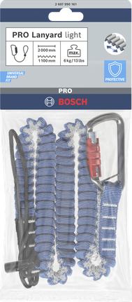 카라비너가 달린 Bosch PRO 랜야드 라이트 6kg.